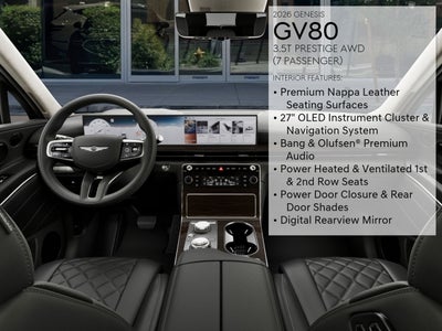 2026 Genesis GV80 3.5T PRESTIGE