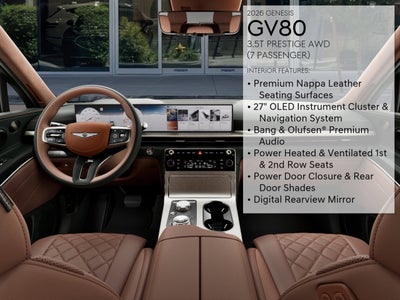 2026 Genesis GV80 3.5T PRESTIGE