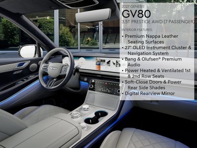 2027 Genesis GV80 3.5T PRESTIGE