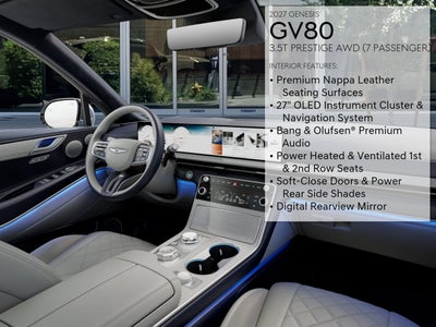 2027 Genesis GV80 3.5T PRESTIGE