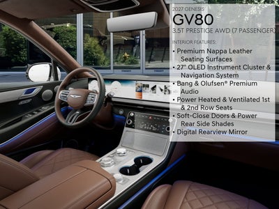 2027 Genesis GV80 3.5T PRESTIGE