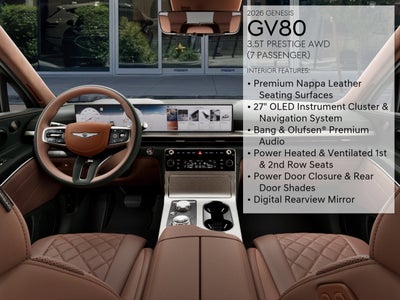 2026 Genesis GV80 3.5T Prestige