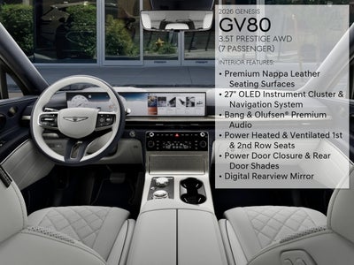 2026 Genesis GV80 3.5T Prestige