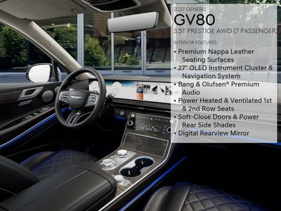 2027 Genesis GV80 3.5T Prestige