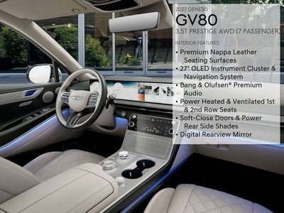2027 Genesis GV80 3.5T PRESTIGE