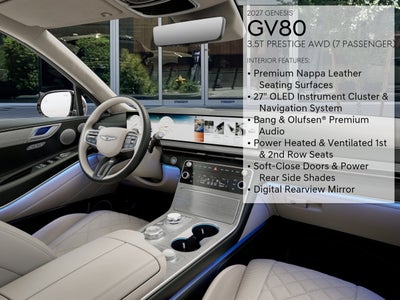 2027 Genesis GV80 3.5T Prestige