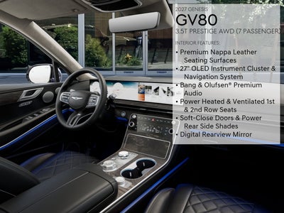 2027 Genesis GV80 3.5T PRESTIGE