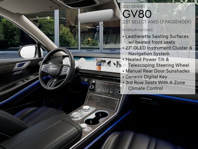2027 Genesis GV80 2.5T SELECT