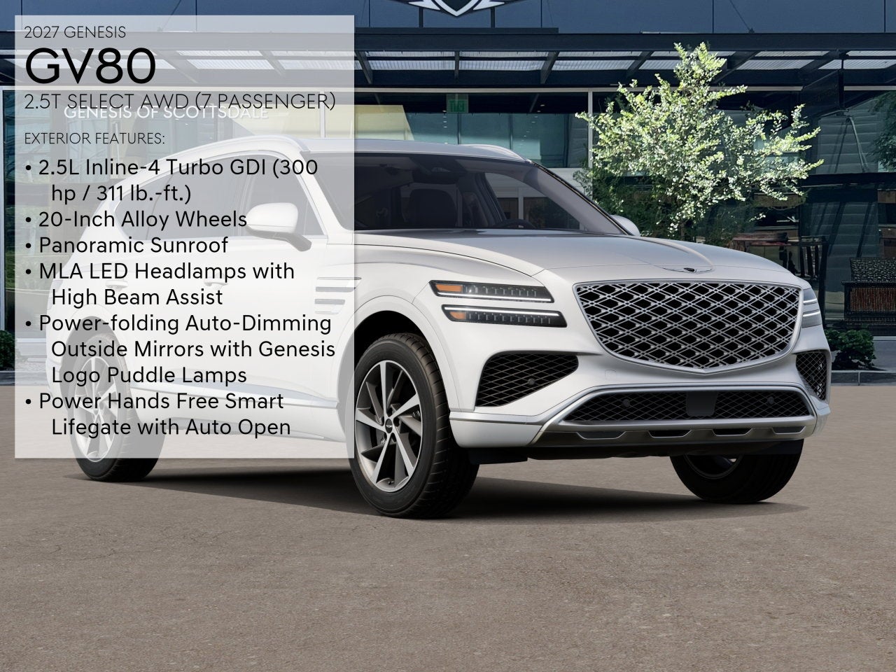 2027 Genesis GV80 2.5T SELECT