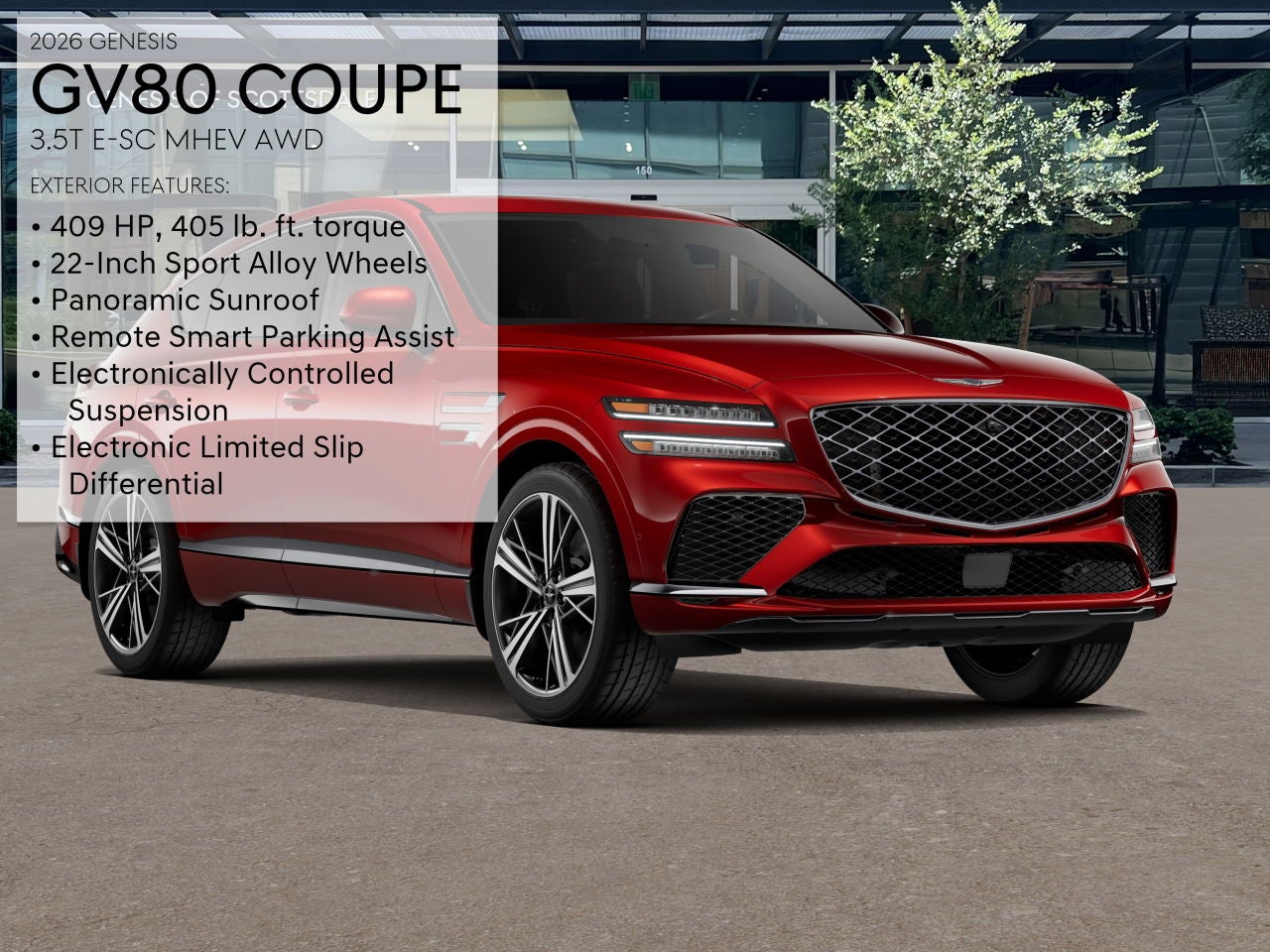 2026 Genesis GV80 Coupe 3.5T E-SC MHEV