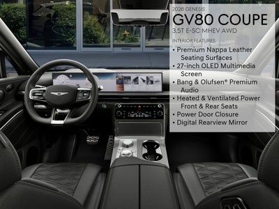 2026 Genesis GV80 Coupe 3.5T E-SC MHEV