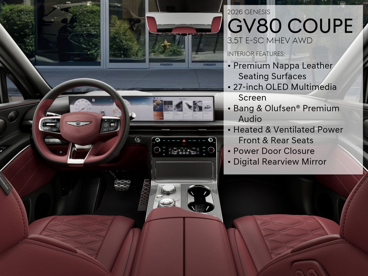 2026 Genesis GV80 Coupe 3.5T E-SC MHEV