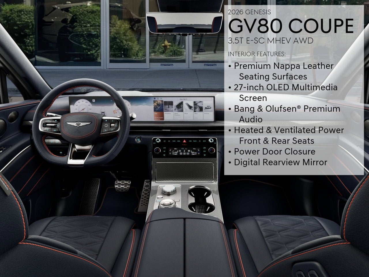 2026 Genesis GV80 Coupe 3.5T E-SC MHEV