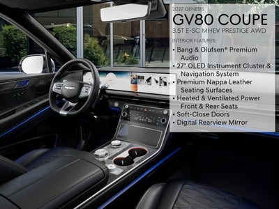 2027 Genesis GV80 Coupe 3.5T e-SC Prestige