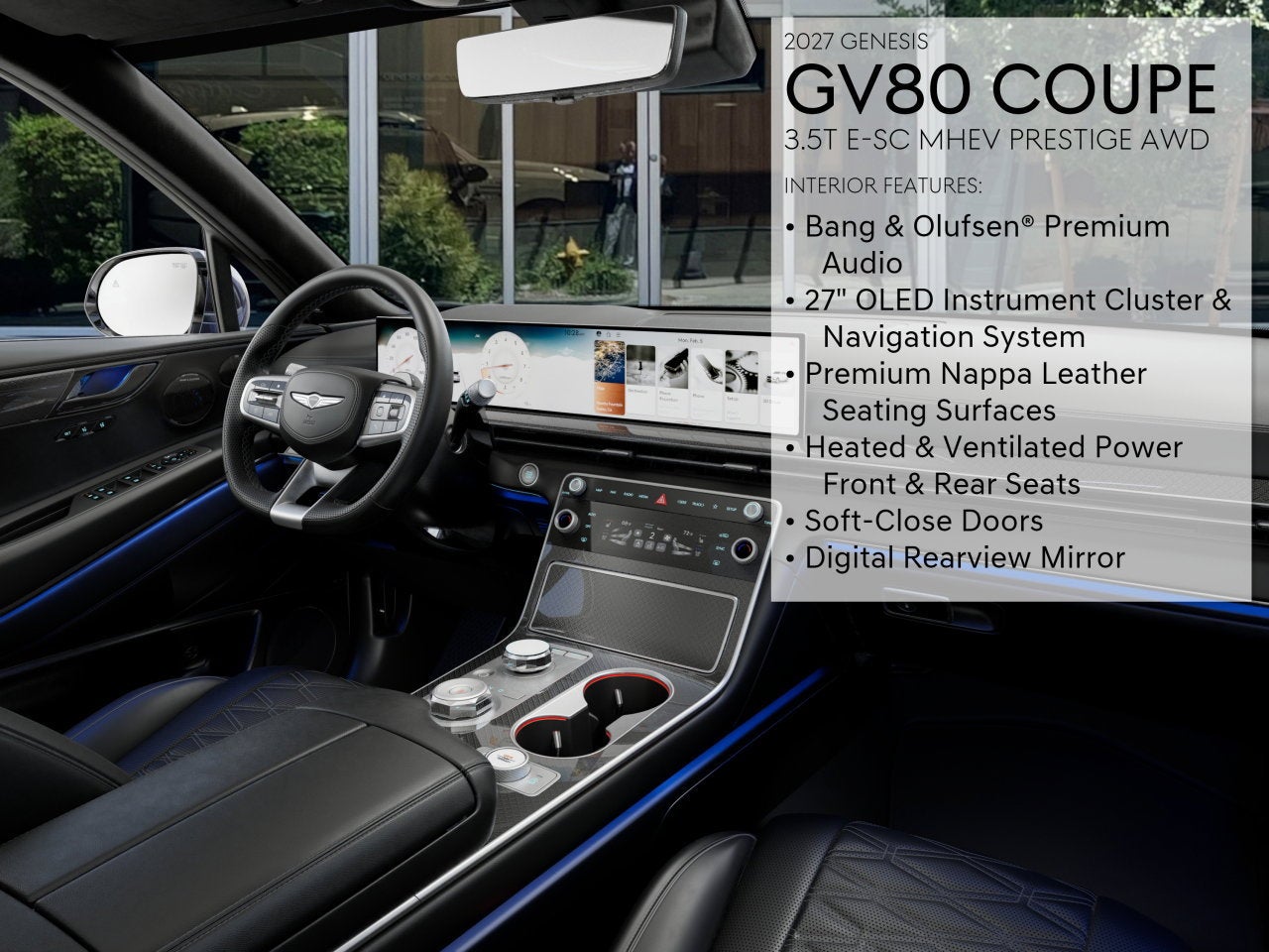 2027 Genesis GV80 Coupe 3.5T e-SC Prestige