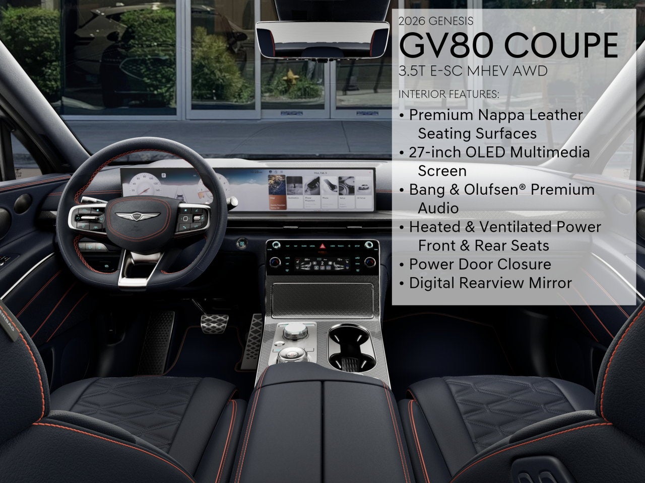 2026 Genesis GV80 Coupe 3.5T E-SC MHEV