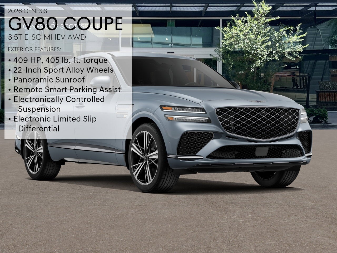 2026 Genesis GV80 Coupe 3.5T E-SC MHEV