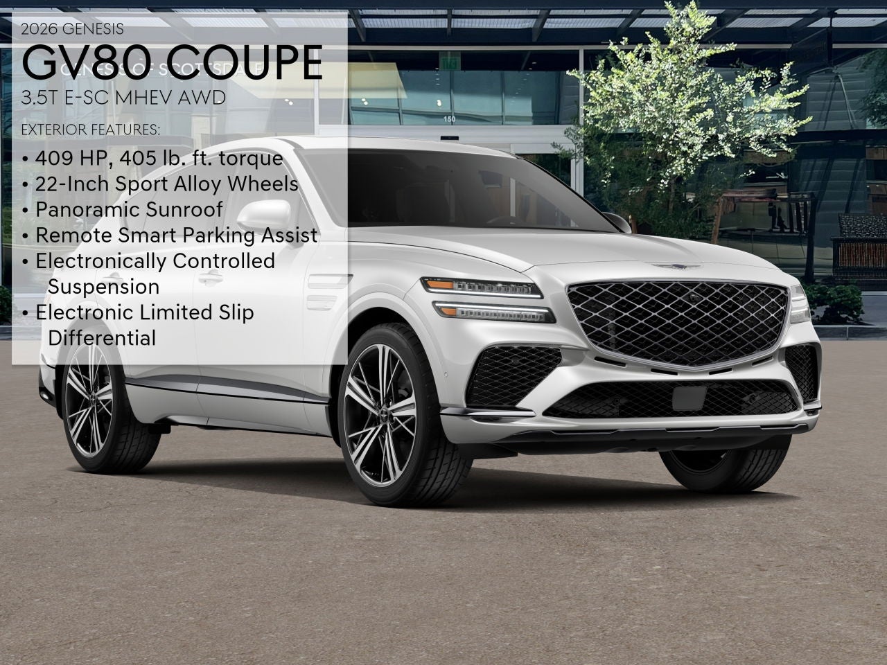 2026 Genesis GV80 Coupe 3.5T E-SC MHEV