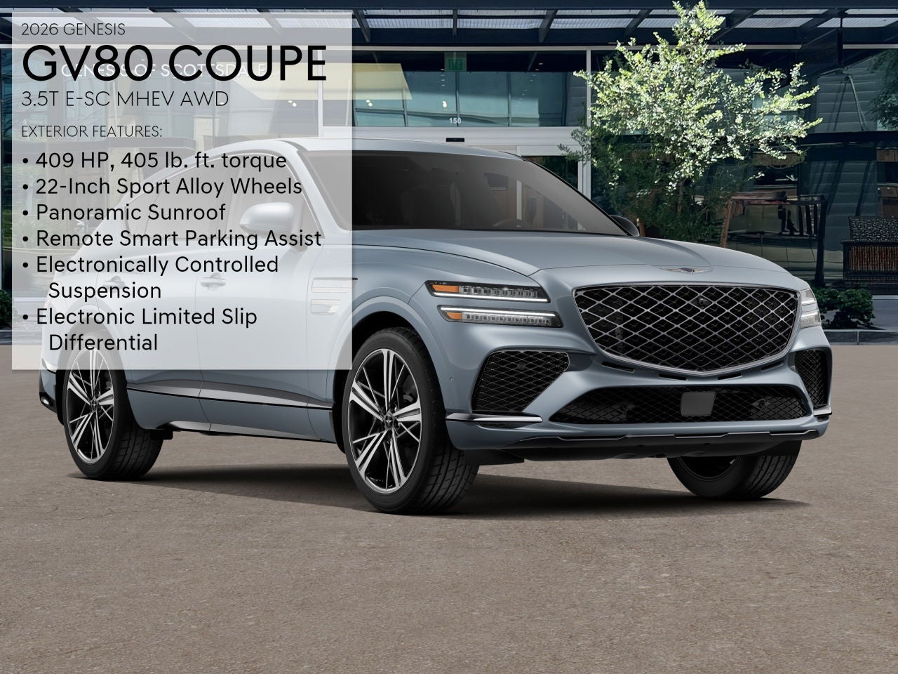 2026 Genesis GV80 Coupe 3.5T E-SC MHEV