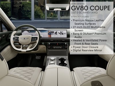 2026 Genesis GV80 Coupe 3.5T e-SC