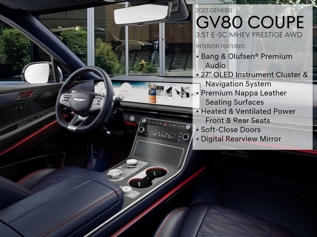2027 Genesis GV80 Coupe 3.5T E-SC MHEV PRESTIGE
