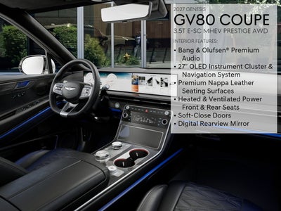 2027 Genesis GV80 Coupe 3.5T E-SC MHEV PRESTIGE