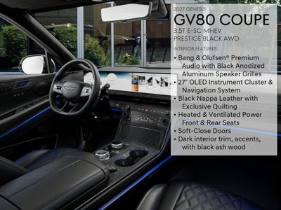 2027 Genesis GV80 Coupe 3.5T E-SC MHEV BLACK