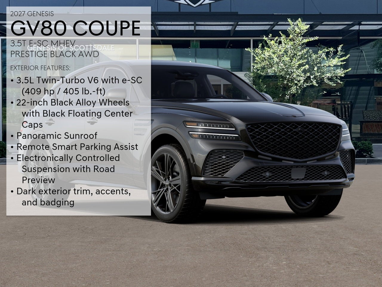 2027 Genesis GV80 Coupe 3.5T E-SC MHEV BLACK