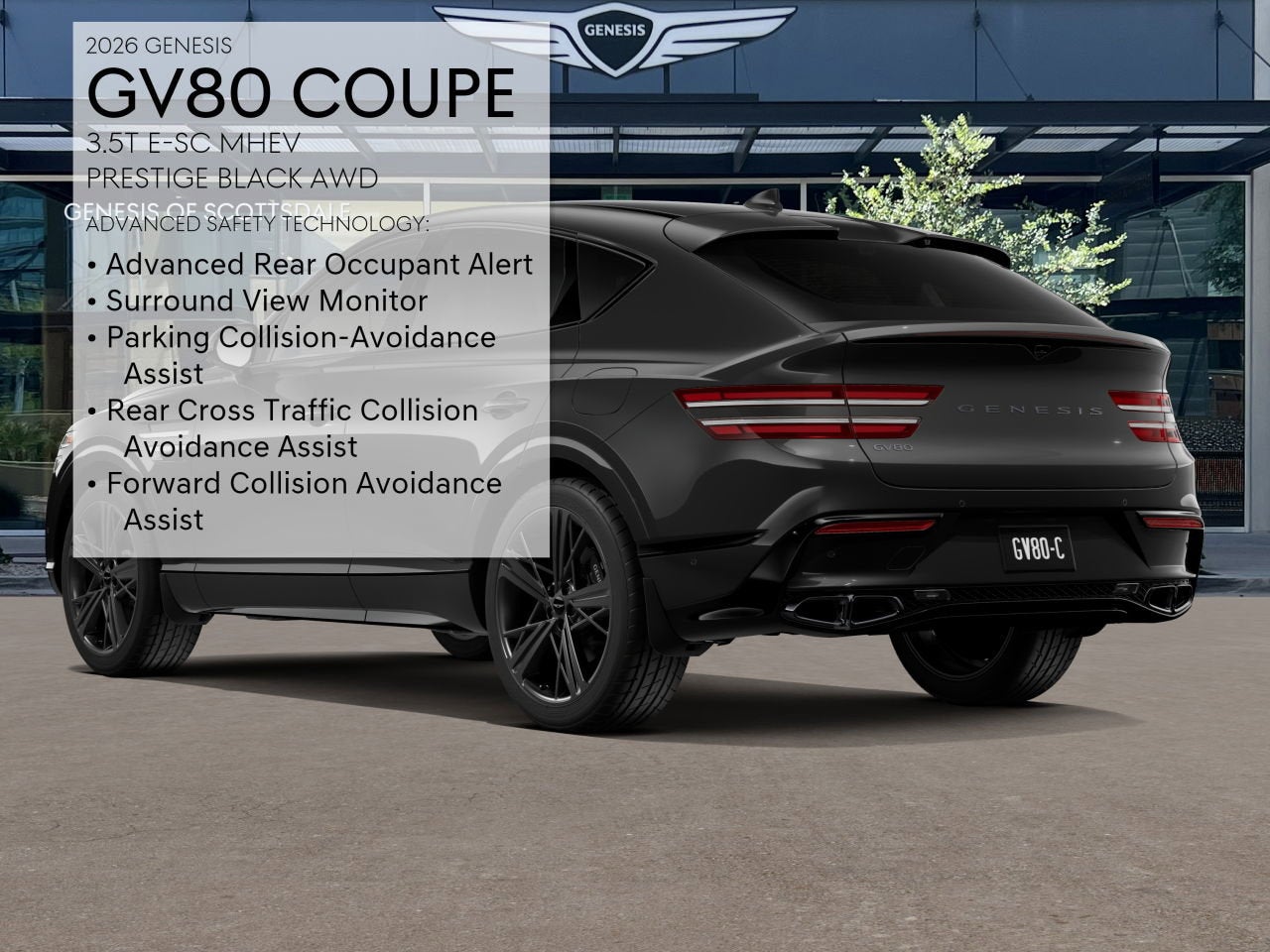 2026 Genesis GV80 Coupe 3.5T E-SC MHEV PRESTIGE BLACK