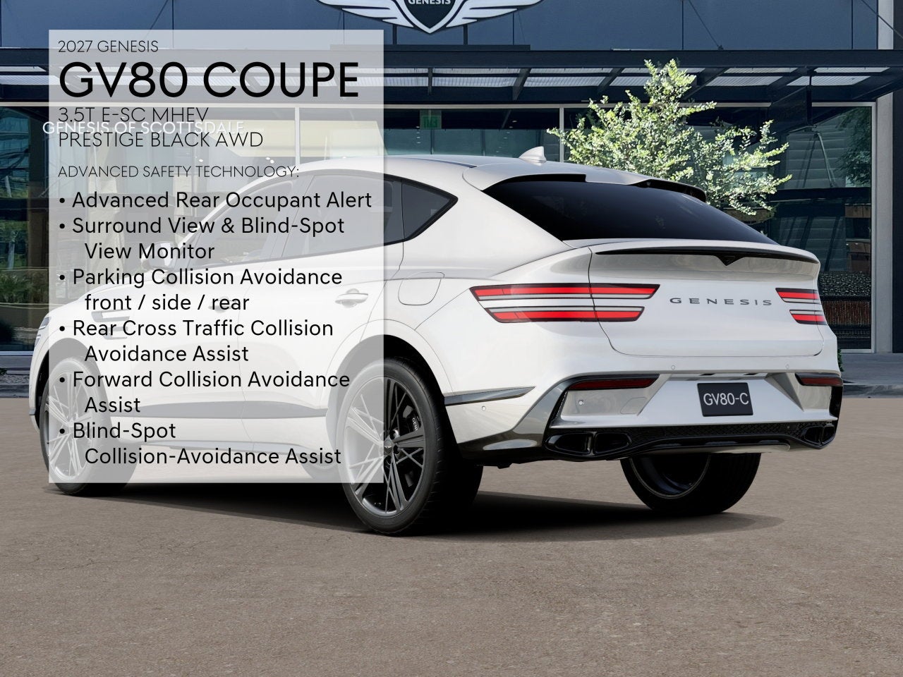 2027 Genesis GV80 Coupe 3.5T e-SC Prestige Black