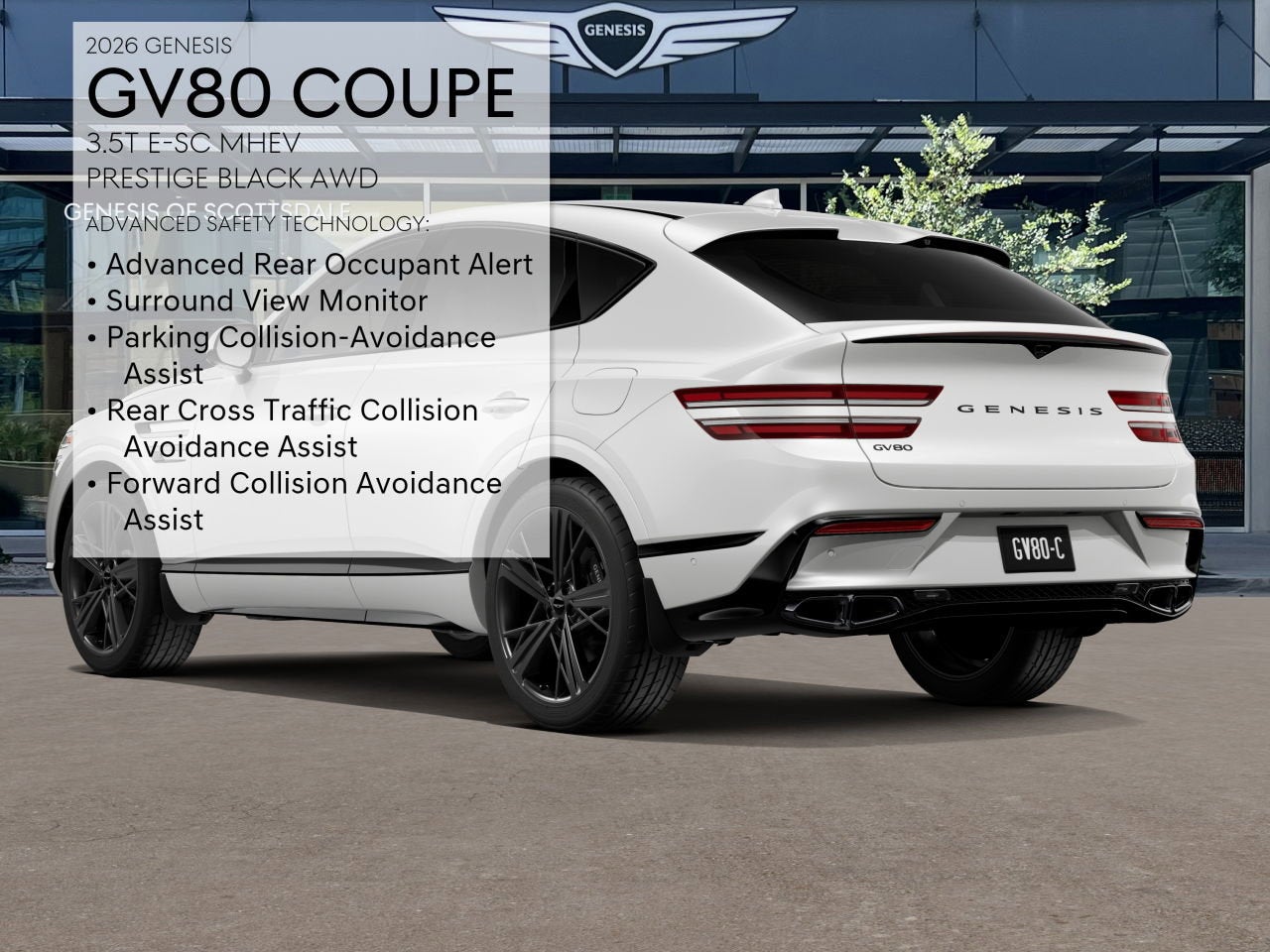 2026 Genesis GV80 Coupe 3.5T E-SC MHEV PRESTIGE BLACK