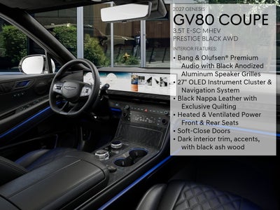 2027 Genesis GV80 Coupe 3.5T e-SC Prestige Black