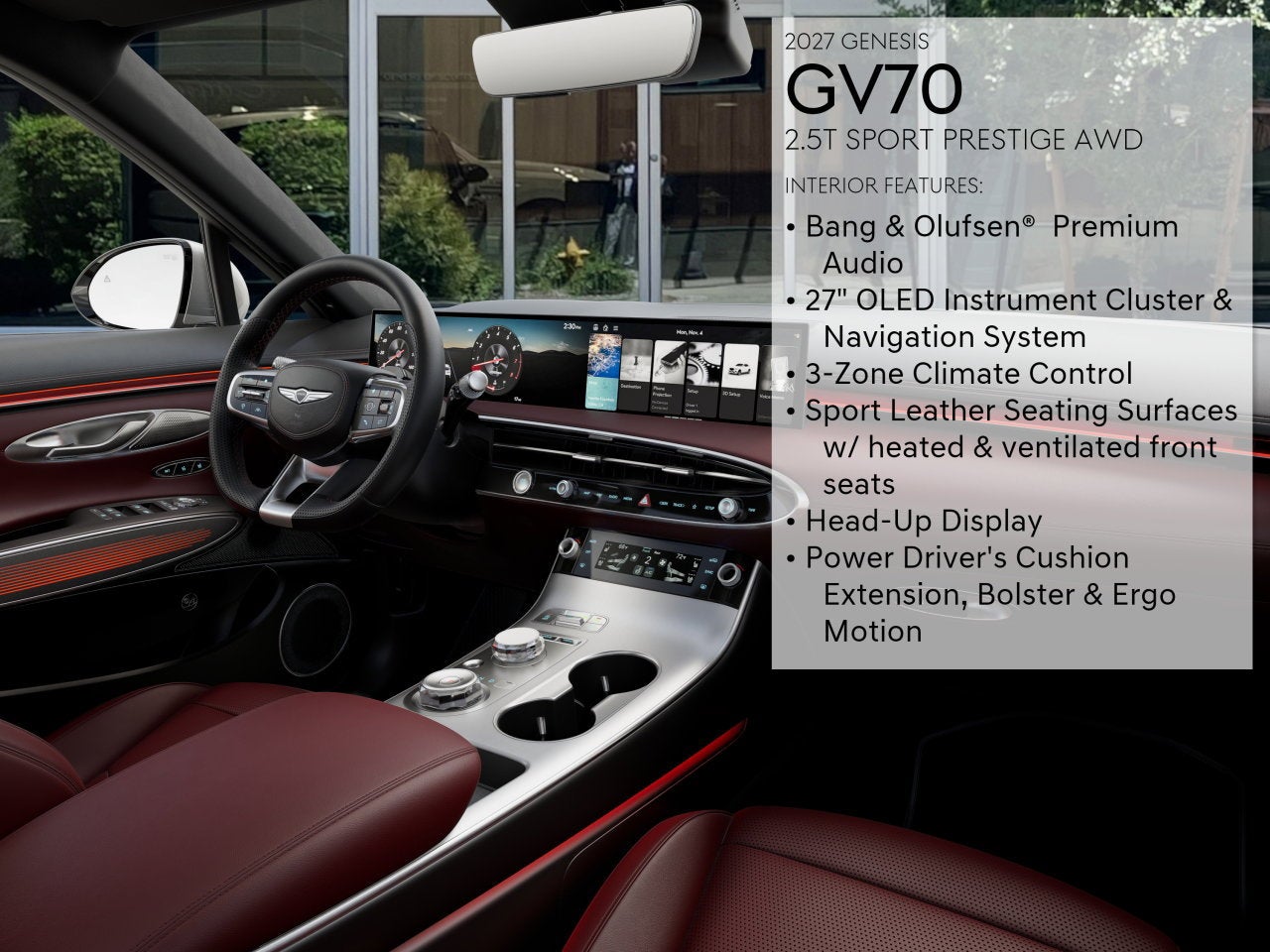2027 Genesis GV70 2.5T SPORT PRESTIGE