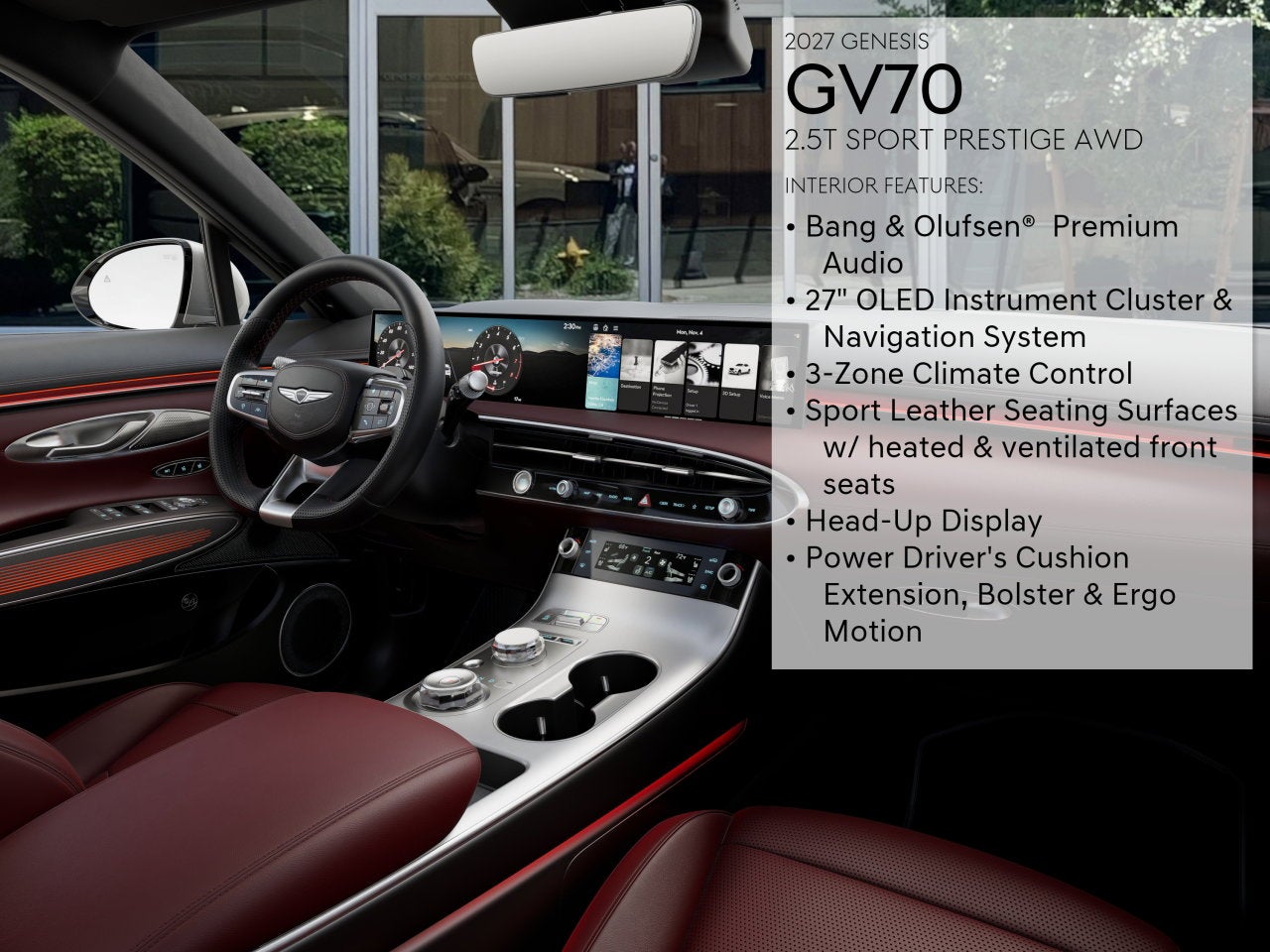 2027 Genesis GV70 2.5T SPORT PRESTIGE