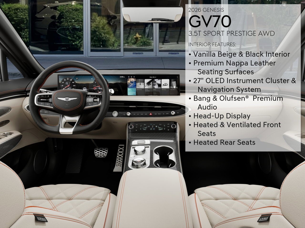 2026 Genesis GV70 3.5T SPORT PRESTIGE