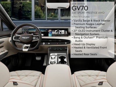 2026 Genesis GV70 3.5T Sport Prestige
