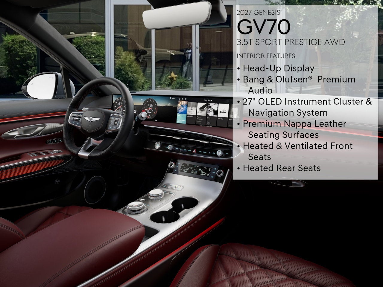 2027 Genesis GV70 3.5T SPORT PRESTIGE