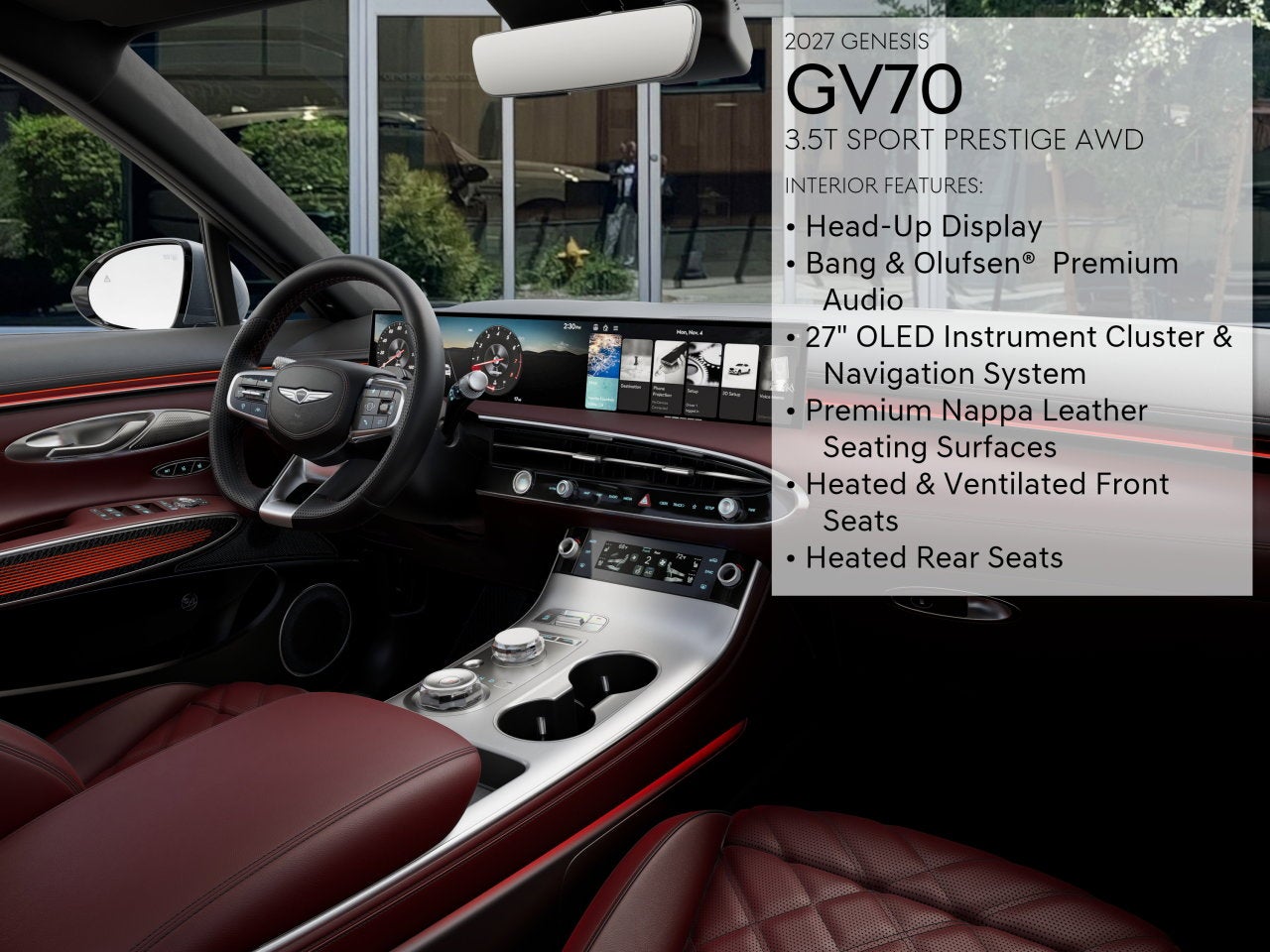 2027 Genesis GV70 3.5T SPORT PRESTIGE