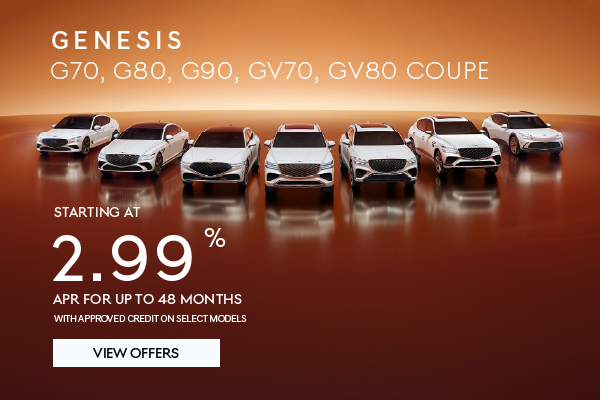 2026 G70, G80, G90, PLUS GV70, GV80 and GV80 Coupe SUVs